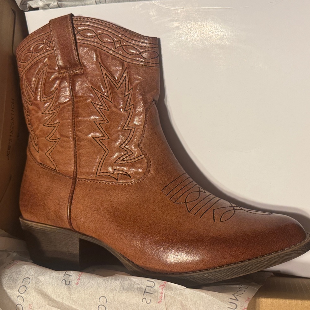 Cognac Ankle Booties - Coconuts by Matisse